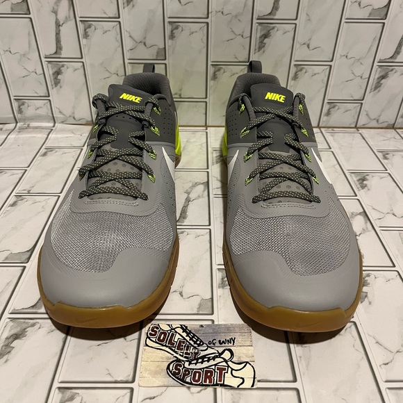 New Nike Metcon 1 Trainer Gym Workout Running Shoes Grey Volt CrossFit Mens 15 - Picture 6 of 12